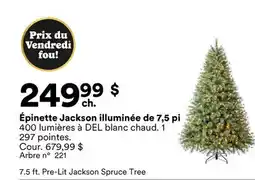 Michaels Épinette Jackson illuminée de 7,5 pi offer