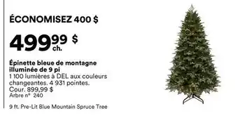 Michaels Épinette bleue de montagne illuminée de 9 pi offer