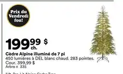 Michaels Cèdre Alpine illuminé de 7 pi offer