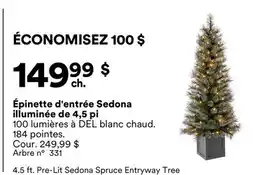 Michaels Épinette d'entrée Sedona illuminée de 4,5 pi offer