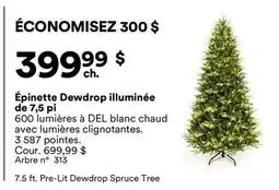 Michaels Épinette Dewdrop illuminée de 7,5 pi offer