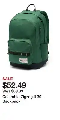 Mark's Columbia Zigzag II 30L Backpack offer