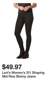 Mark's Levi's Women's 311 Shaping Mid Rise Skinny Jeans offer