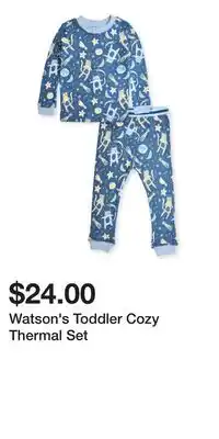 Mark's Watson's Toddler Cozy Thermal Set offer