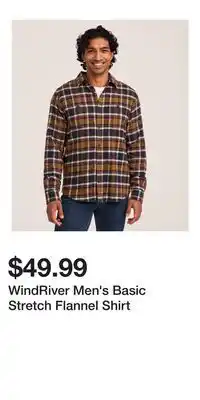 Mark's WindRiver Men's Basic Stretch Flannel Shirt offer