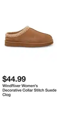Mark's WindRiver Women's Decorative Collar Stitch Suede Clog offer