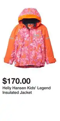 Mark's Helly Hansen Kids' Legend Insulated Jacket offer