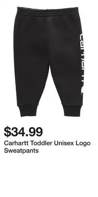 Mark's Carhartt Toddler Unisex Logo Sweatpants offer