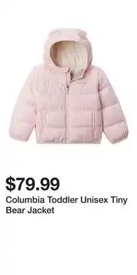 Mark's Columbia Toddler Unisex Tiny Bear Jacket offer