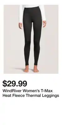 Mark's WindRiver Women's T-Max Heat Fleece Thermal Leggings offer