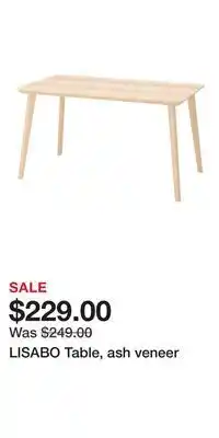 IKEA LISABO Table, ash veneer offer