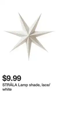 IKEA STRÅLA Lamp shade, lace/white offer