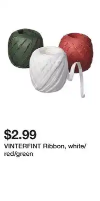 IKEA VINTERFINT Ribbon, white/red/green offer