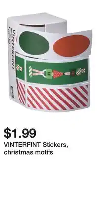 IKEA VINTERFINT Stickers, christmas motifs offer