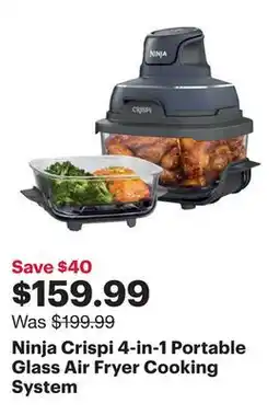 Best Buy Ninja Crispi 4-in-1 Portable Glass Air Fryer Cooking System offer