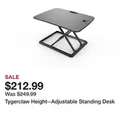 TSC Stores Tygerclaw Height--Adjustable Standing Desk offer