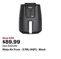 Best Buy Ninja Air Fryer - 3.79L (4QT) - Black offer