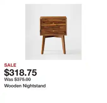 TSC Stores Wooden Nightstand offer