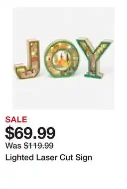 TSC Stores Lighted Laser Cut Sign offer