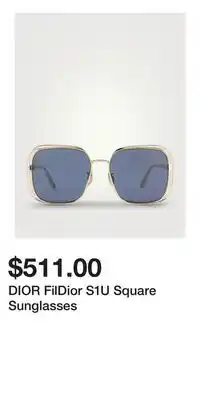 Holt Renfrew DIOR FilDior S1U Square Sunglasses offer