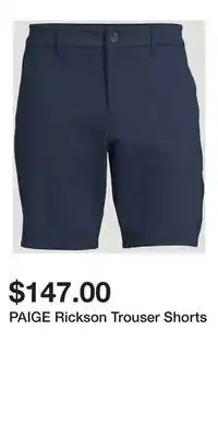 Holt Renfrew PAIGE Rickson Trouser Shorts offer