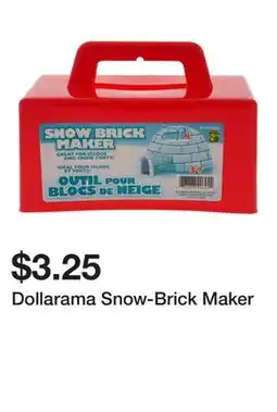 Dollarama Dollarama Snow-Brick Maker offer