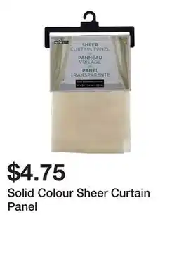 Dollarama Solid Colour Sheer Curtain Panel offer