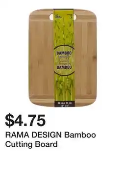 Dollarama RAMA DESIGN Bamboo Cutting Board offer