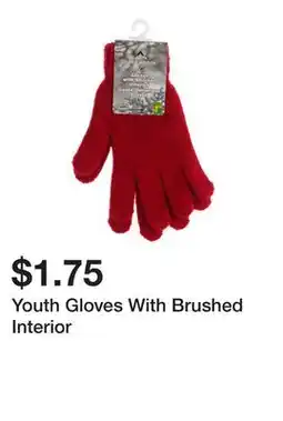Dollarama Youth Gloves With Brushed Interior offer