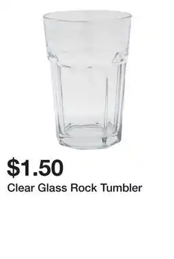Dollarama Clear Glass Rock Tumbler offer