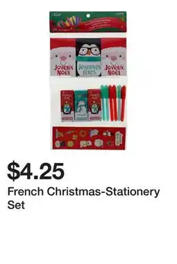 Dollarama French Christmas-Stationery Set offer