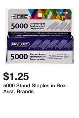 Dollarama 5000 Stand Staples in Box-Asst. Brands offer