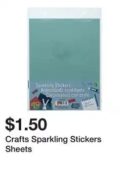 Dollarama Crafts Sparkling Stickers Sheets offer