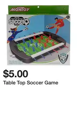 Dollarama Table Top Soccer Game offer