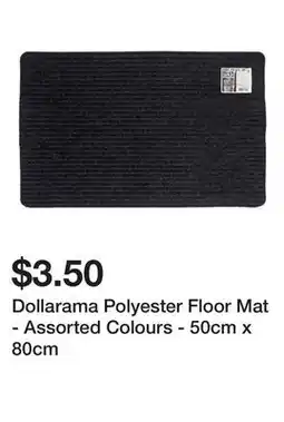 Dollarama Dollarama Polyester Floor Mat - Assorted Colours - 50cm x 80cm offer