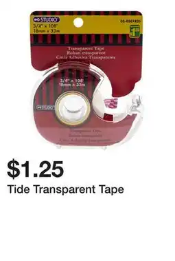 Dollarama Tide Transparent Tape offer