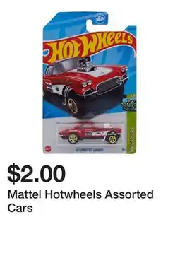 Dollarama Mattel Hotwheels Assorted Cars offer
