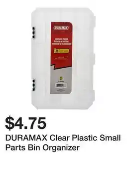 Dollarama DURAMAX Clear Plastic Small Parts Bin Organizer offer