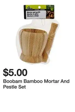 Dollarama Boobam Bamboo Mortar And Pestle Set offer