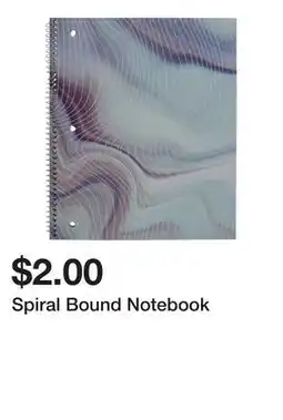 Dollarama Spiral Bound Notebook offer
