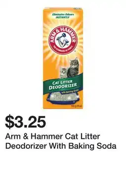 Dollarama Arm & Hammer Cat Litter Deodorizer With Baking Soda offer