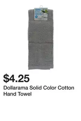Dollarama Dollarama Solid Color Cotton Hand Towel offer