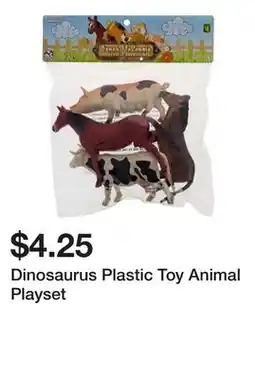 Dollarama Dinosaurus Plastic Toy Animal Playset offer