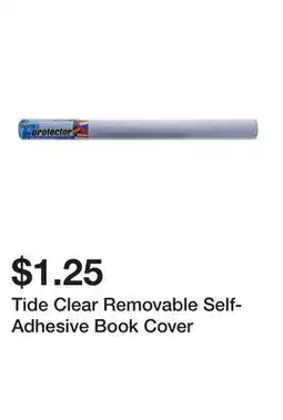 Dollarama Tide Clear Removable Self-Adhesive Book Cover offer