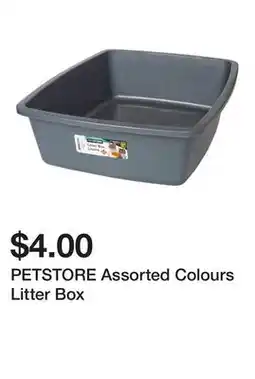 Dollarama PETSTORE Assorted Colours Litter Box offer