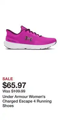 Sport Chek Under Armour Women's Charged Escape 4 Running Shoes offer