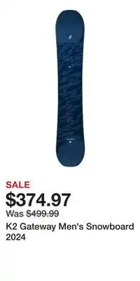 Sport Chek K2 Gateway Men's Snowboard 2024 offer