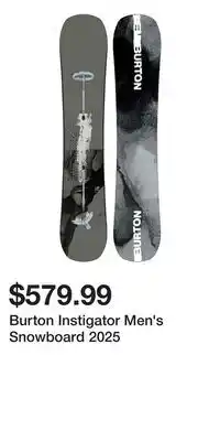 Sport Chek Burton Instigator Men's Snowboard 2025 offer