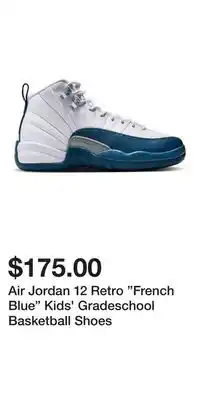 Sport Chek Air Jordan 12 Retro French Blue Kids' Gradeschool Basketball Shoes offer
