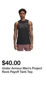 Sport Chek Under Armour Men's Project Rock Payoff Tank Top offer